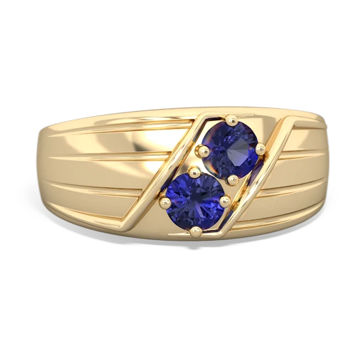 lab sapphire-lab sapphire mens ring