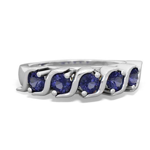 lab sapphire-lab sapphire timeless ring