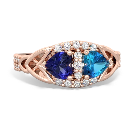 lab sapphire-london topaz keepsake engagement ring