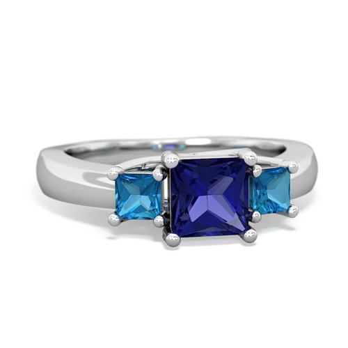 lab sapphire-london topaz timeless ring