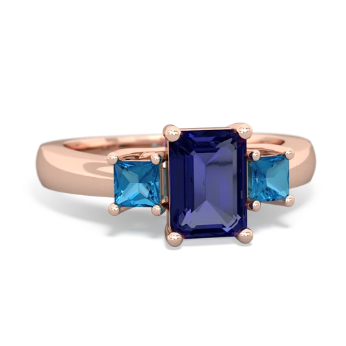 lab sapphire-london topaz timeless ring