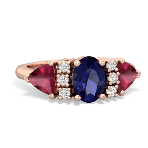 lab sapphire-ruby timeless ring