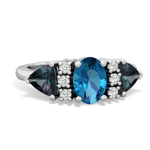 london topaz-alexandrite timeless ring