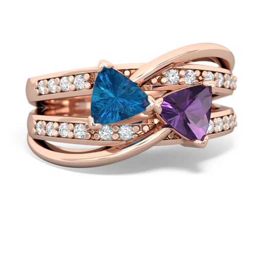 london topaz-amethyst couture ring