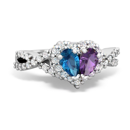 london topaz-amethyst engagement ring