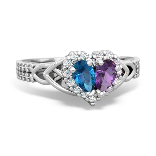 london topaz-amethyst keepsake engagement ring