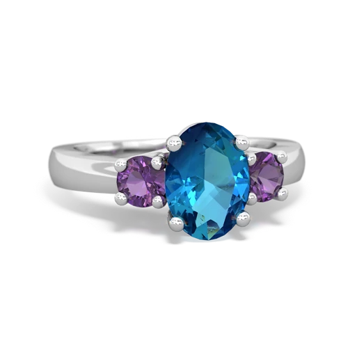 london topaz-amethyst timeless ring