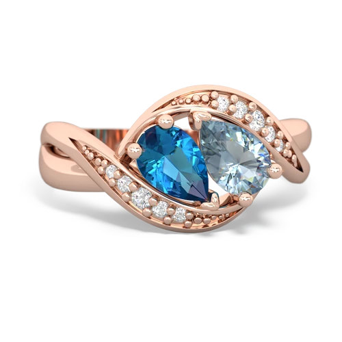 london topaz-aquamarine keepsake curls ring