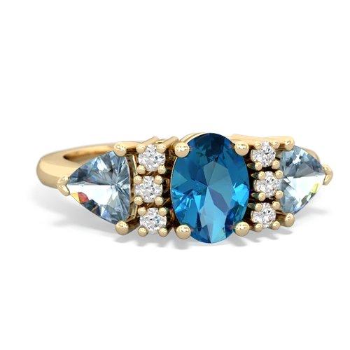 london topaz-aquamarine timeless ring