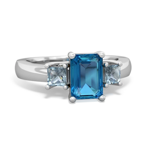 london topaz-aquamarine timeless ring