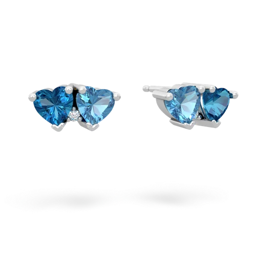 london topaz-blue topaz  earrings