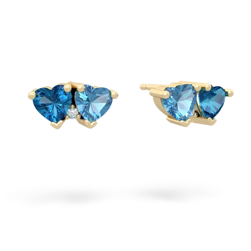 london topaz-blue topaz  earrings