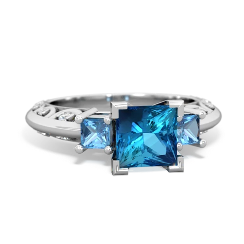 london topaz-blue topaz engagement ring