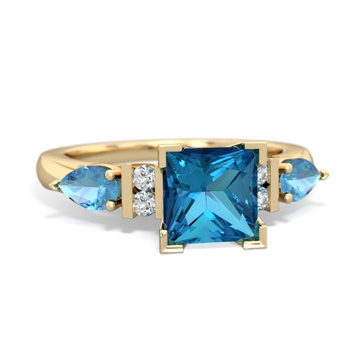 london topaz-blue topaz engagement ring