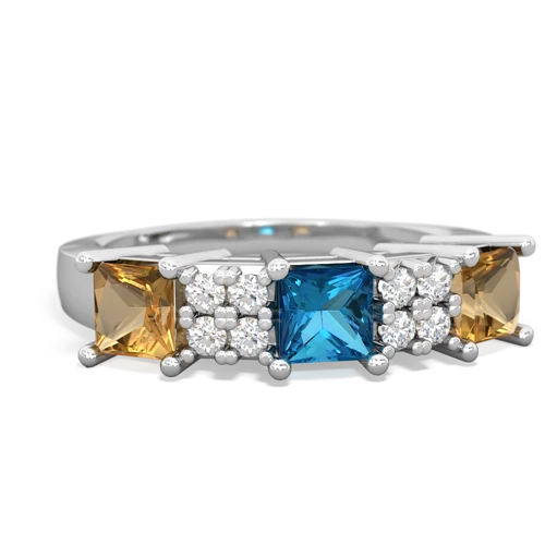 london topaz-citrine timeless ring