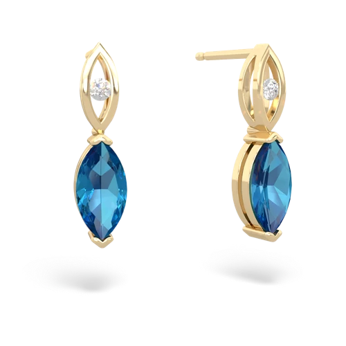 london topaz geometric drop earrings