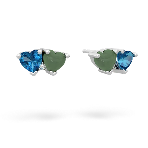 london topaz-jade  earrings