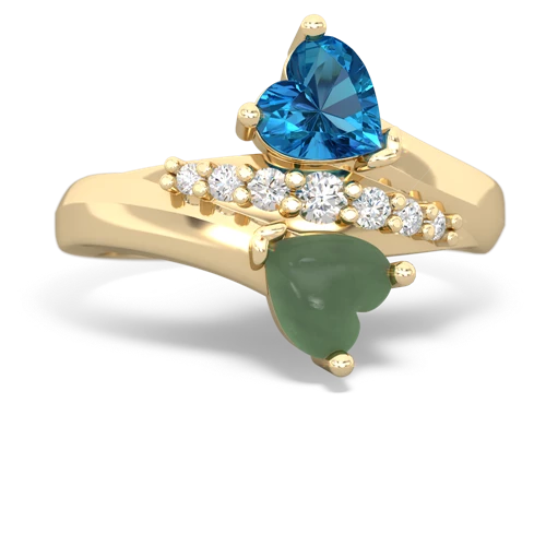 london topaz-jade modern ring