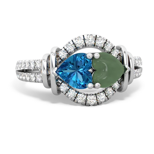 london topaz-jade pave keepsake ring