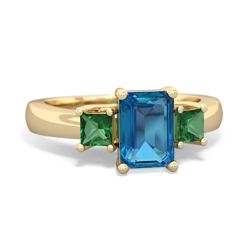 london topaz-lab emerald timeless ring