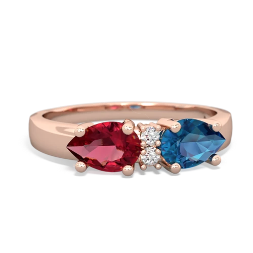 london topaz-lab ruby timeless ring