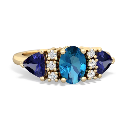 london topaz-lab sapphire timeless ring