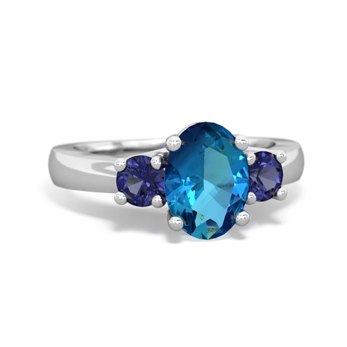 london topaz-lab sapphire timeless ring