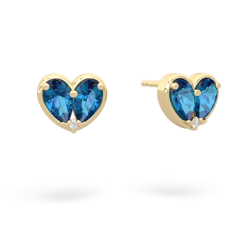 london topaz-london topaz one heart earrings