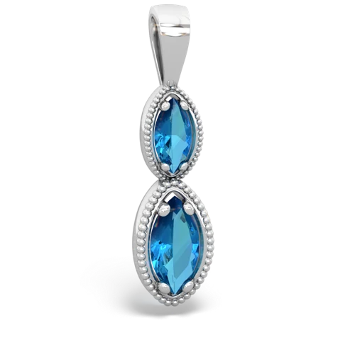 london topaz-london topaz antique milgrain pendant