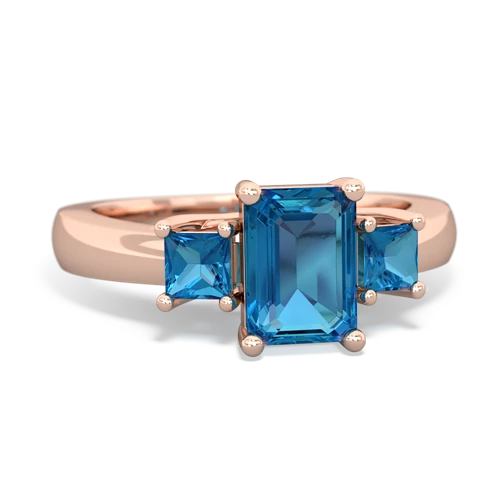 blue topaz-peridot timeless ring