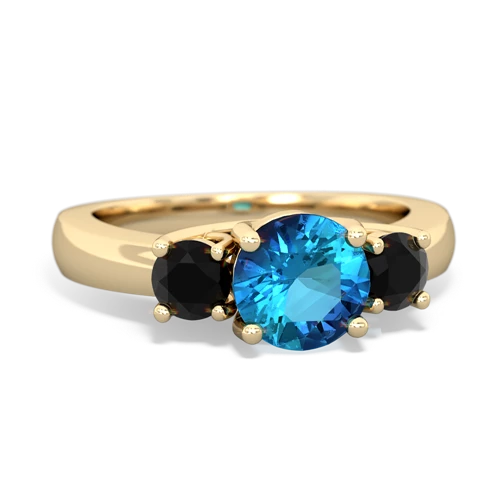 london topaz-onyx timeless ring