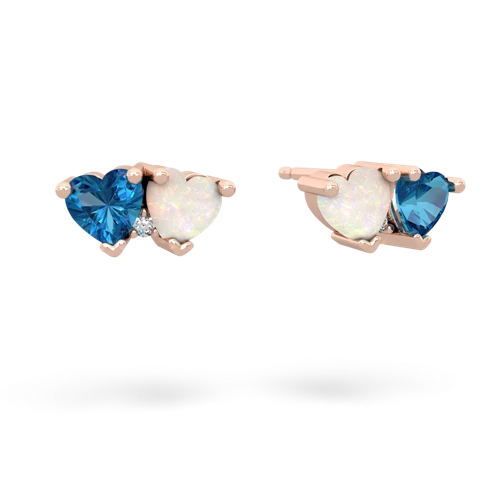 london topaz-opal  earrings