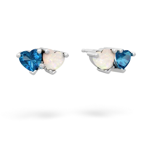 london topaz-opal  earrings