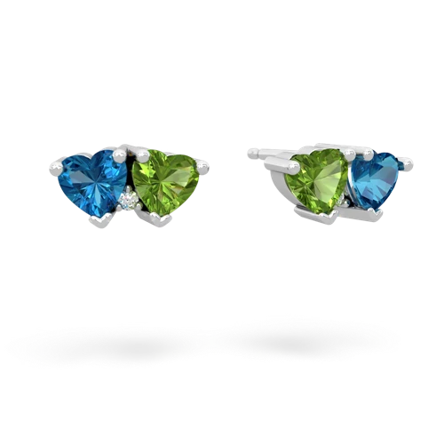 london topaz-peridot  earrings