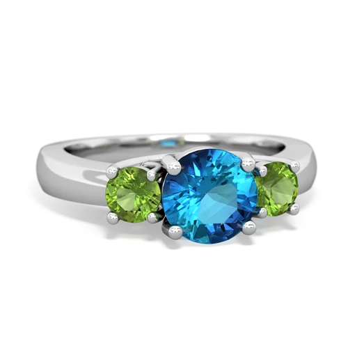 london topaz-peridot timeless ring