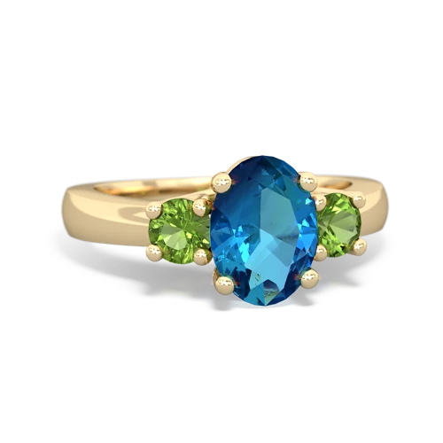 london topaz-peridot timeless ring