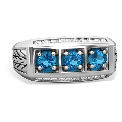 london topaz three stone ring