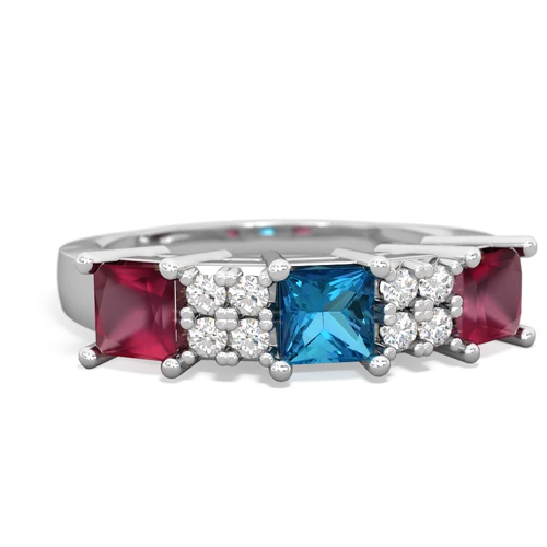 london topaz-ruby timeless ring