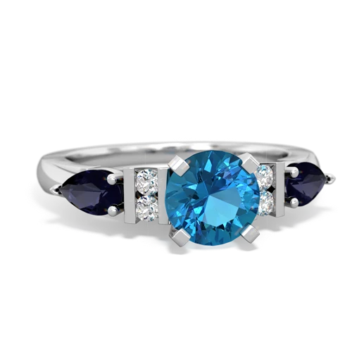 london topaz-sapphire engagement ring