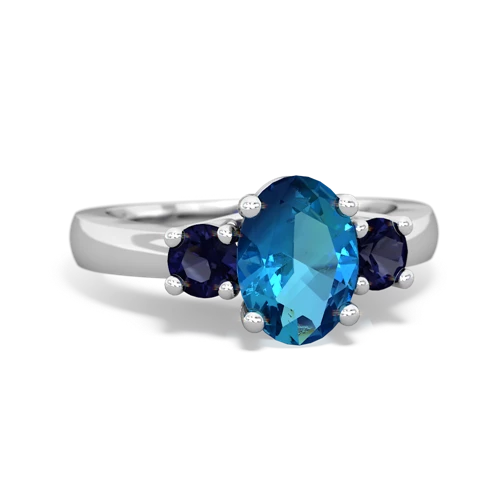 london topaz-sapphire timeless ring