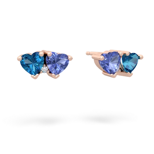 london topaz-tanzanite  earrings