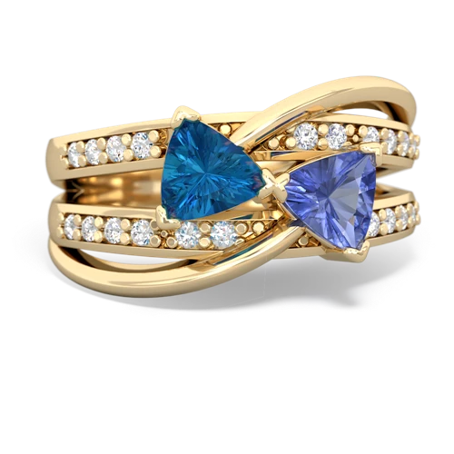 london topaz-tanzanite couture ring