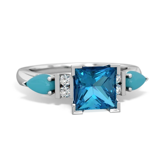 london topaz-turquoise engagement ring