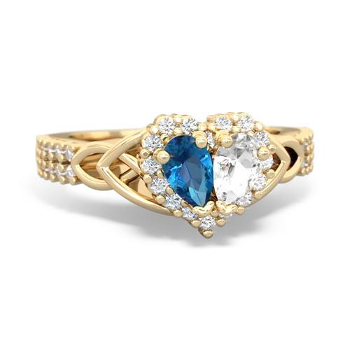 london topaz-white topaz keepsake engagement ring