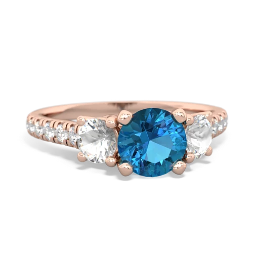 london topaz-white topaz trellis pave ring