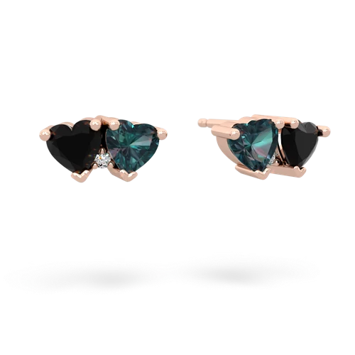 onyx-alexandrite  earrings