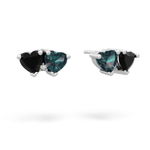 onyx-alexandrite  earrings