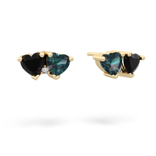 onyx-alexandrite  earrings