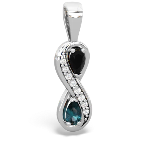 onyx-alexandrite keepsake infinity pendant