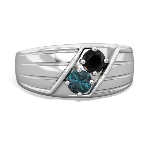 onyx-alexandrite mens ring